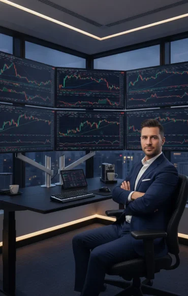 professional trading workspace with multiple market charts on